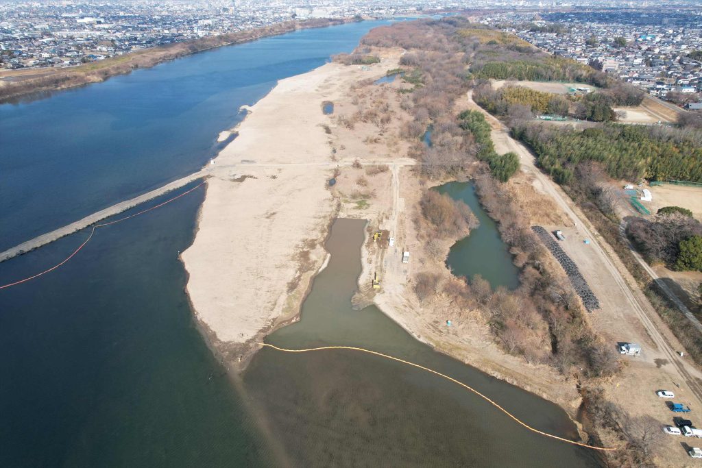 進捗状況写真1月/玉ノ井地区下流