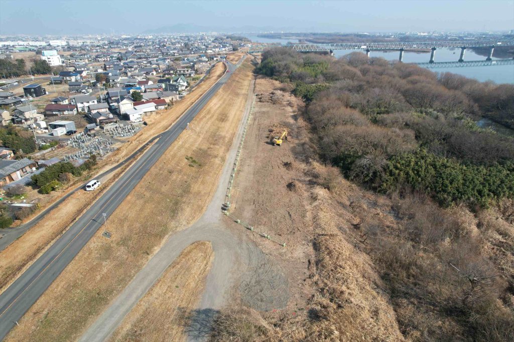 進捗状況写真1月/大浦地区下流