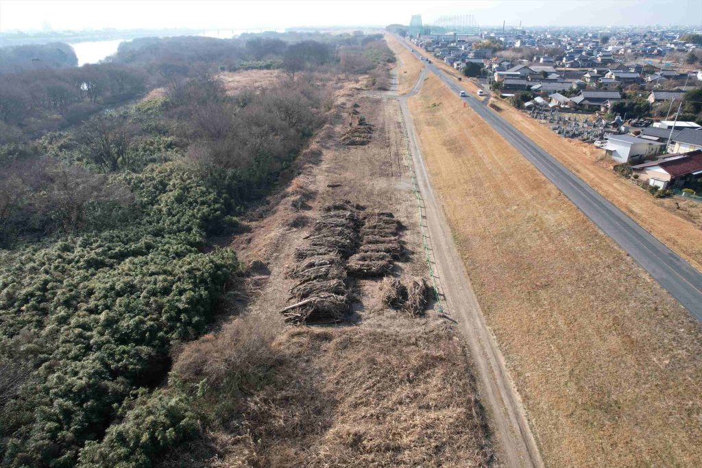進捗状況写真1月/大浦地区上流